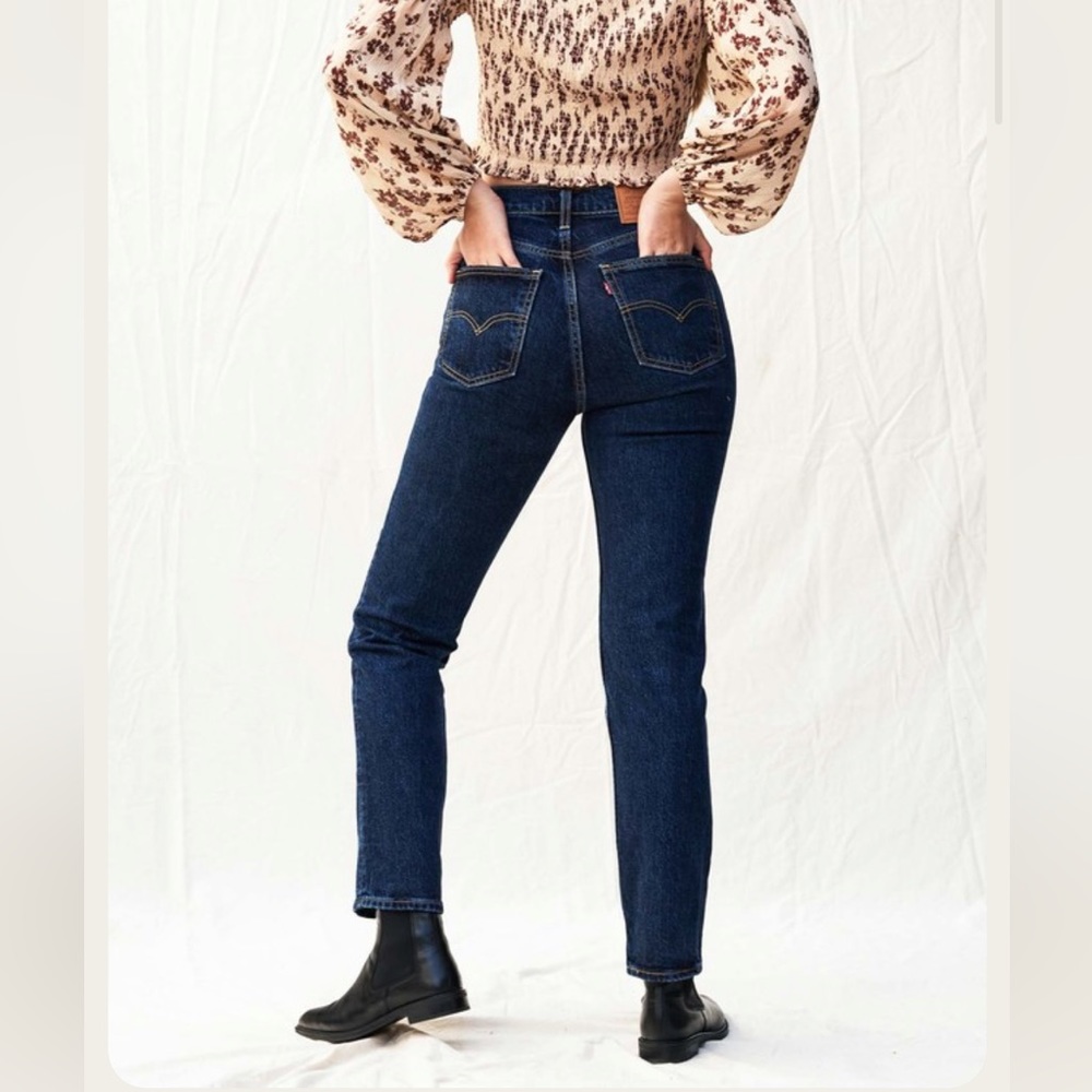 LEVI'S 70S HIGH STRAIGHT JEANS SONOMA STONEWASH